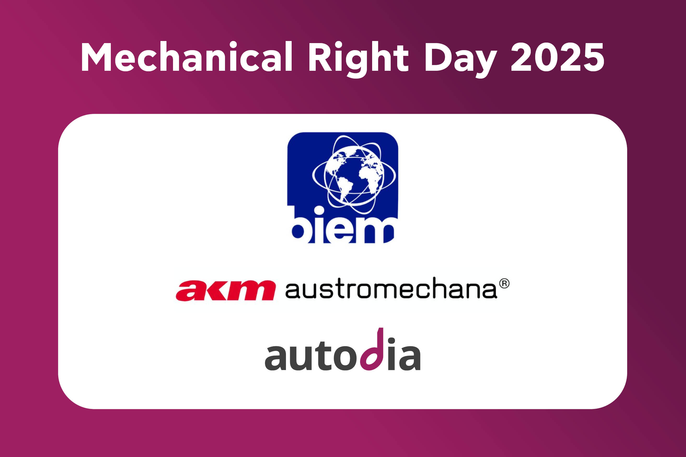 Η AUTODIA στο BIEM Mechanical Right Day 2025